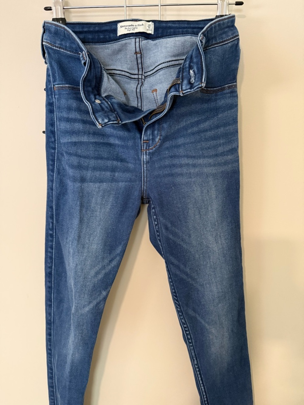 Abercrombie & Fitch Light Blue High-Rise Jean Legging barely worn